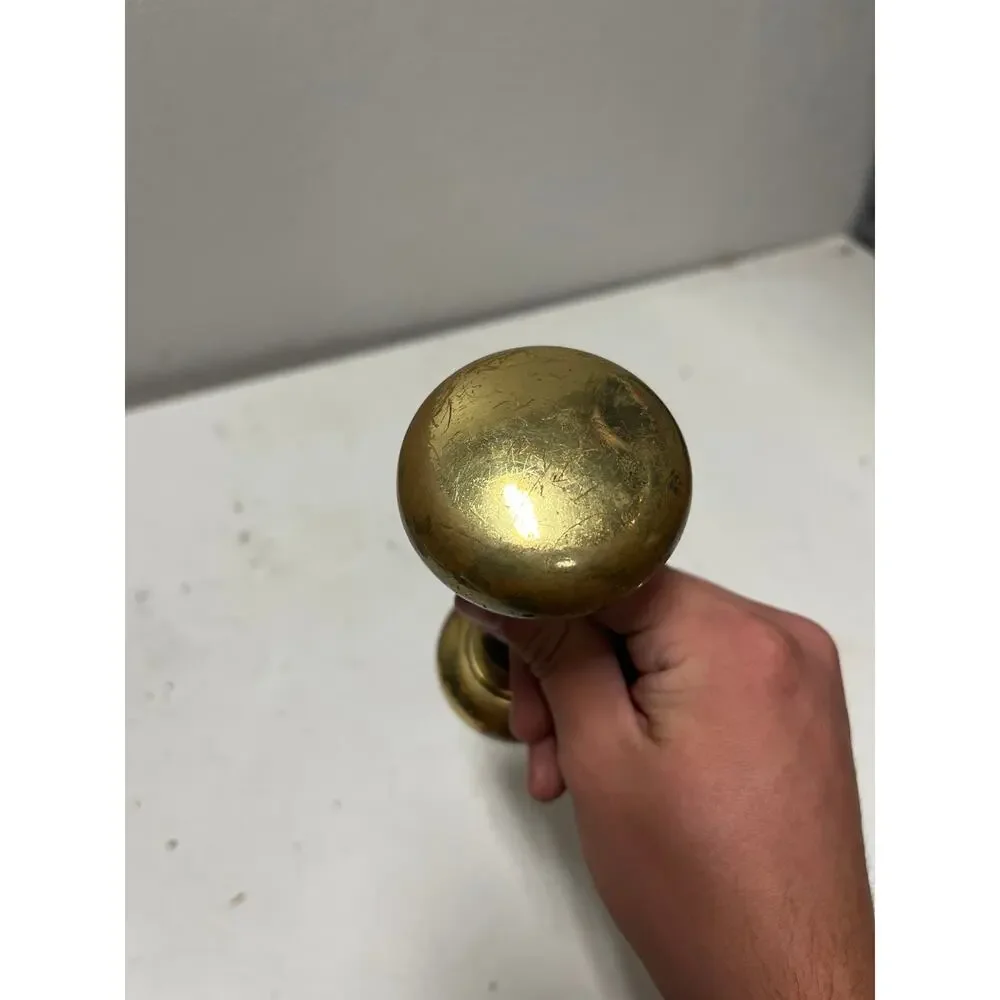 Vintage Brass Door Knob Set Architectural Salvage